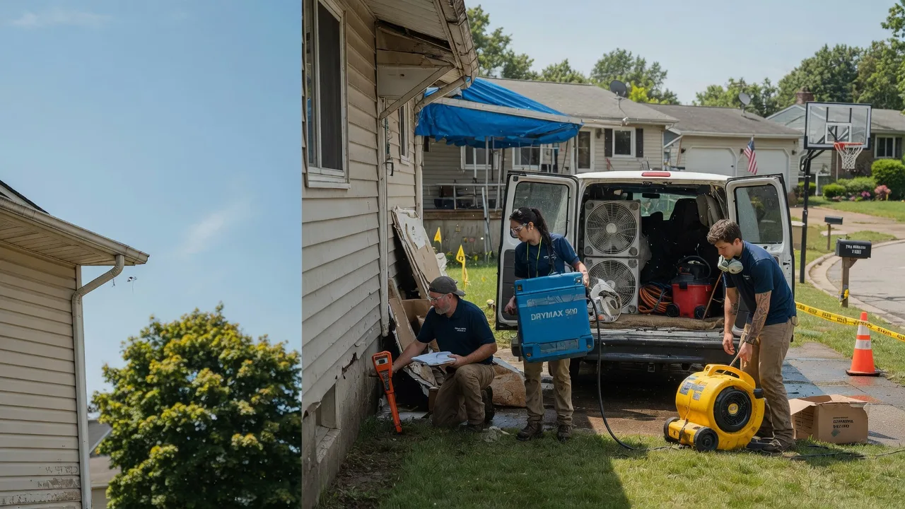 Ceiling Leak Cleanup in New Milford, PA near me